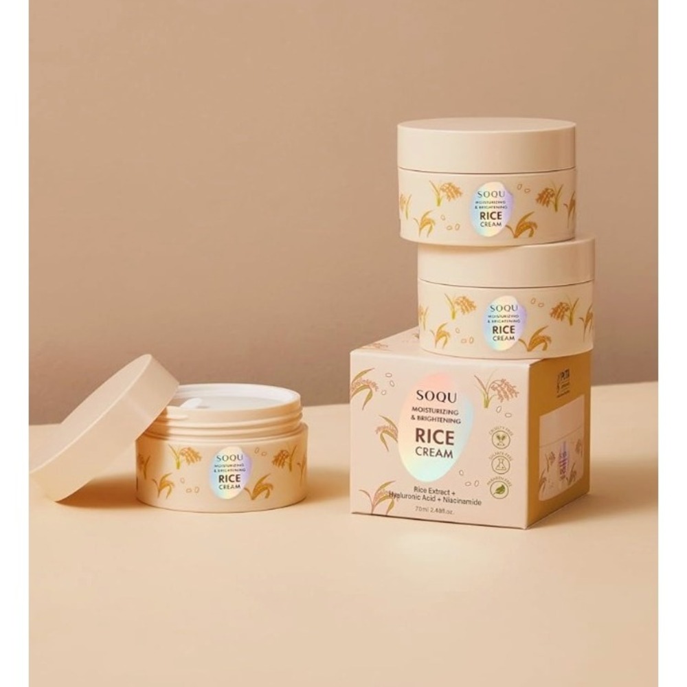 3 PACK OF Moisturizing and Brightening Rice Cream